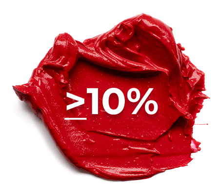 ≥10%