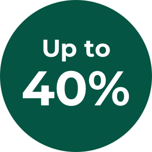 Up to 40%